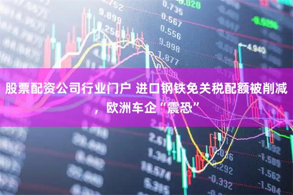 股票配资公司行业门户 进口钢铁免关税配额被削减，欧洲车企“震恐”